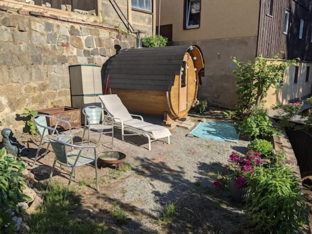 Urlaubstraum Mit Pool, Terrasse & Fluss Im Garten - Ut Appartamento Sebnitz Esterno foto